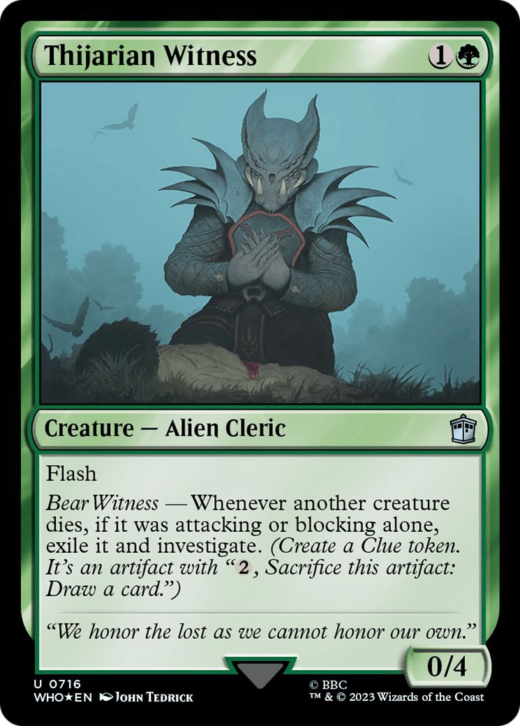 Thijarian Witness (Surge Foil) [Doctor Who] | Gear Gaming Fayetteville