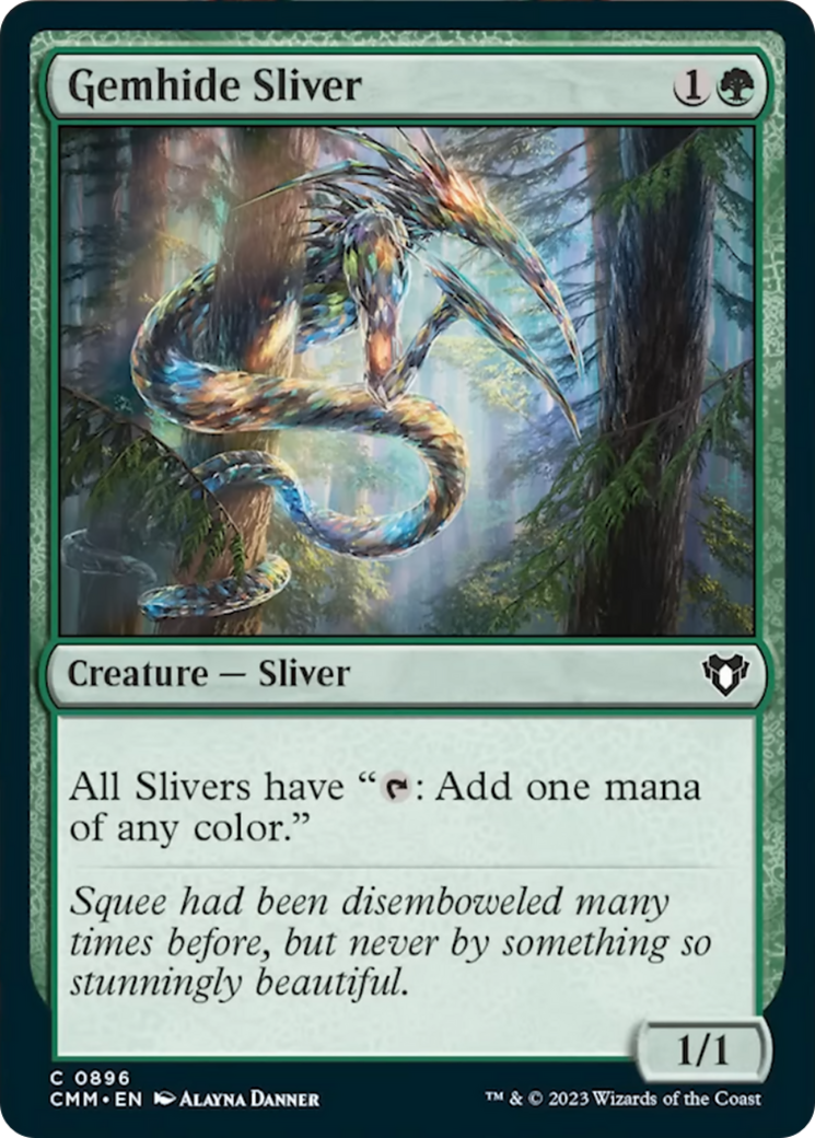 Gemhide Sliver [Commander Masters] | Gear Gaming Fayetteville