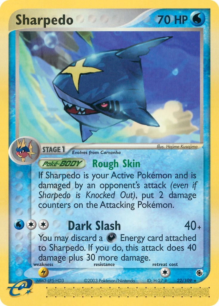Sharpedo (22/109) [EX: Ruby & Sapphire] | Gear Gaming Fayetteville