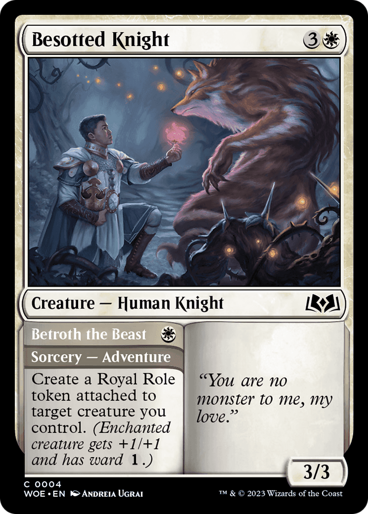 Besotted Knight // Betroth the Beast [Wilds of Eldraine] | Gear Gaming Fayetteville