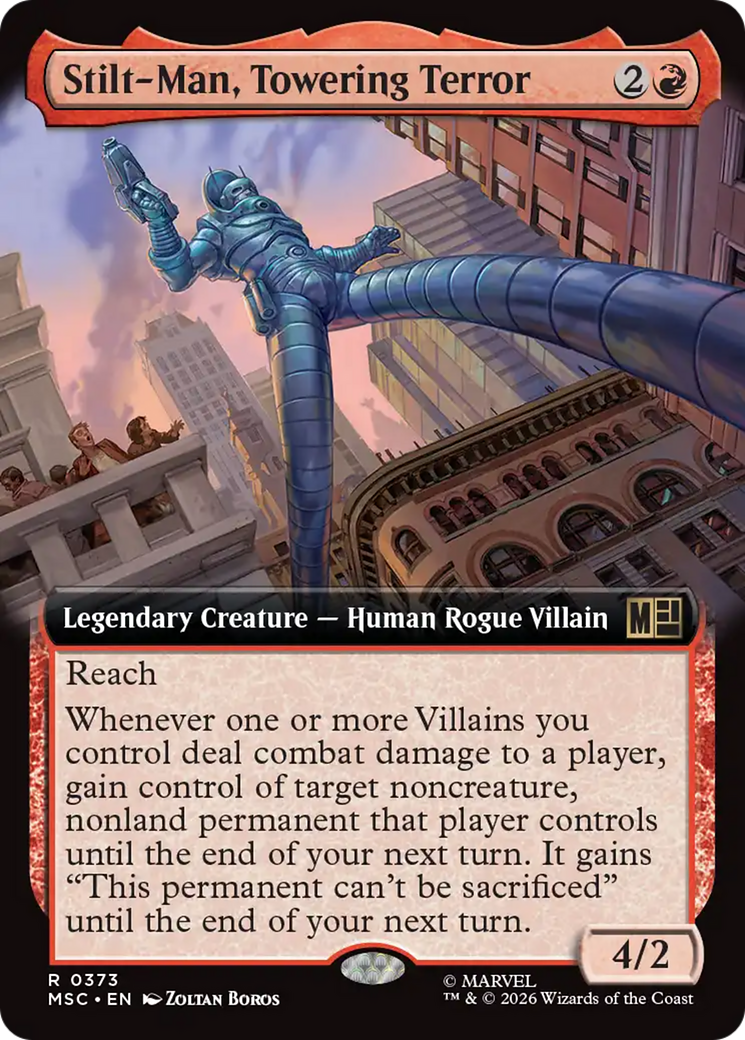 Stilt-Man, Towering Terror (Extended Art) [Marvel Super Heroes Commander] | Gear Gaming Fayetteville