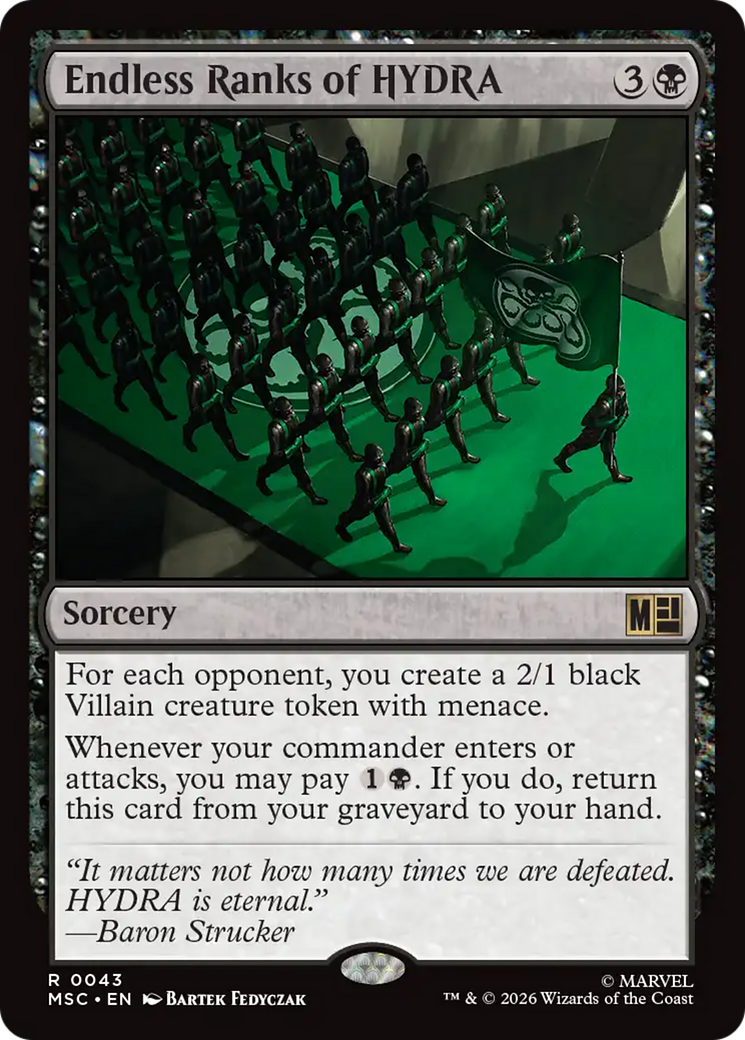 Endless Ranks of HYDRA (Surge Foil) [Marvel Super Heroes Commander] | Gear Gaming Fayetteville