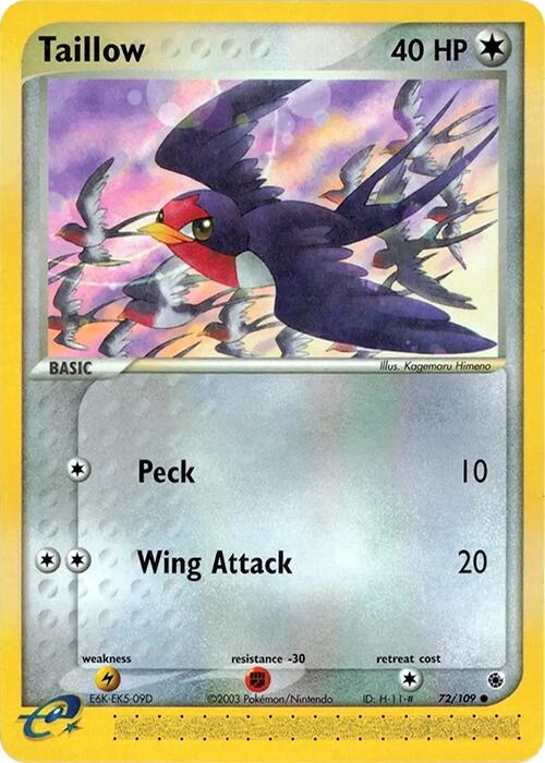 Taillow (72/109) [EX: Ruby & Sapphire] | Gear Gaming Fayetteville