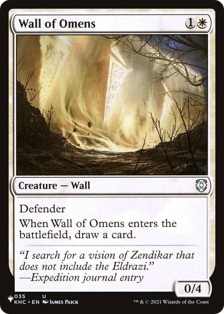 Wall of Omens (KHC) [The List] | Gear Gaming Fayetteville