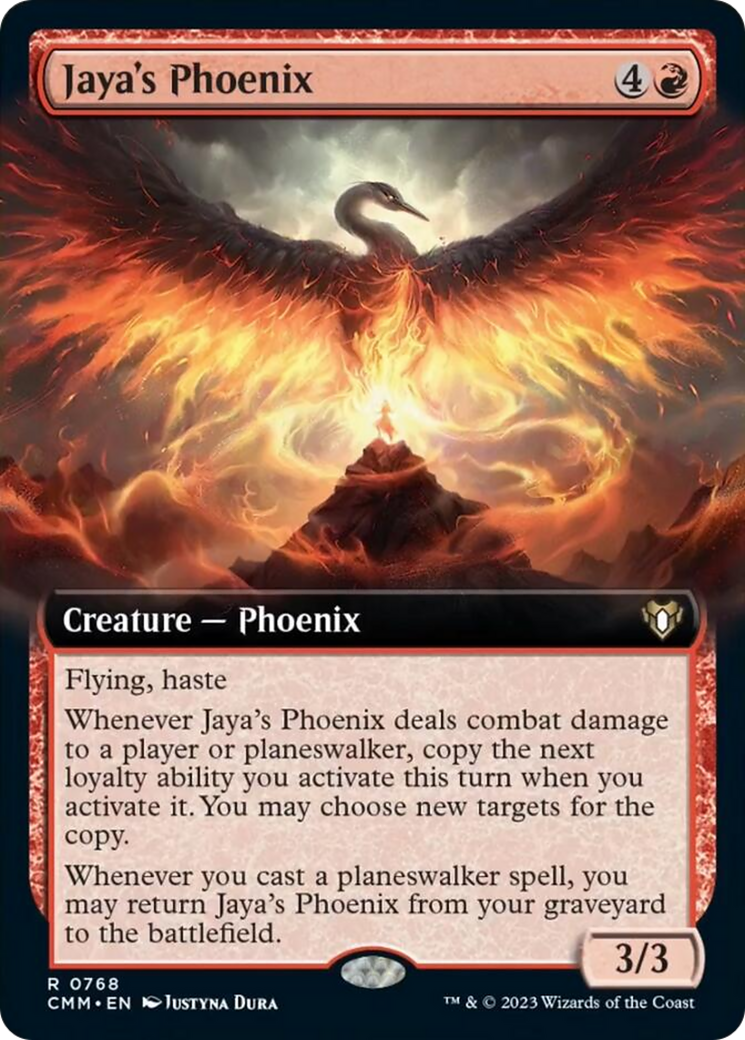 Jaya's Phoenix (Extended Art) [Commander Masters] | Gear Gaming Fayetteville