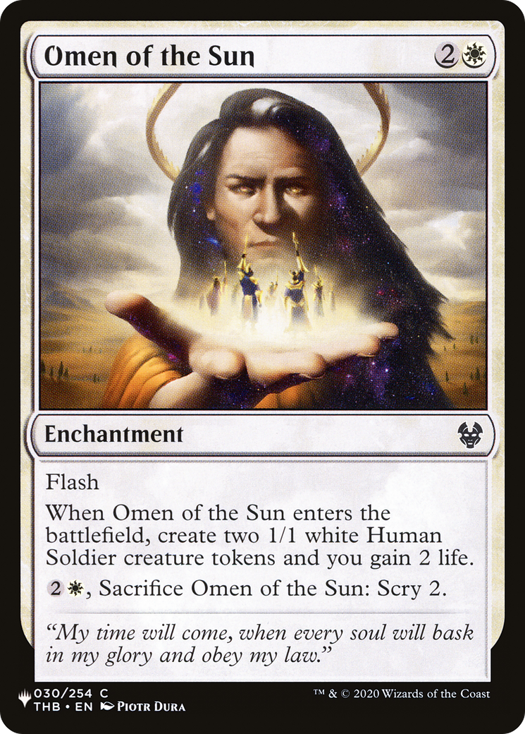 Omen of the Sun [The List Reprints] | Gear Gaming Fayetteville