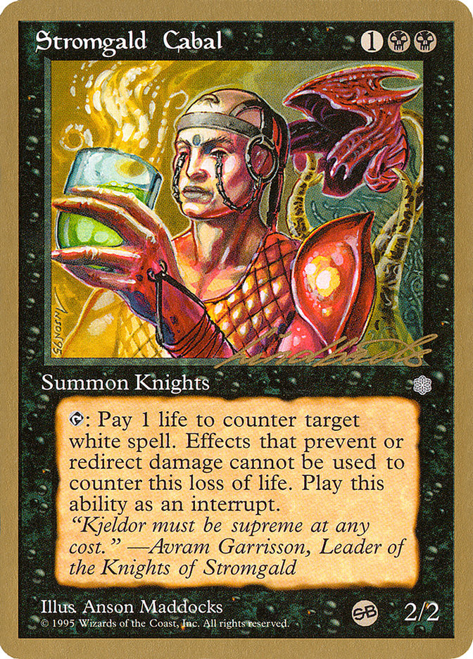 Stromgald Cabal (Leon Lindback) (SB) [Pro Tour Collector Set] | Gear Gaming Fayetteville