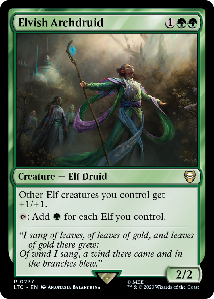 Elvish Archdruid [The Lord of the Rings: Tales of Middle-Earth Commander] | Gear Gaming Fayetteville