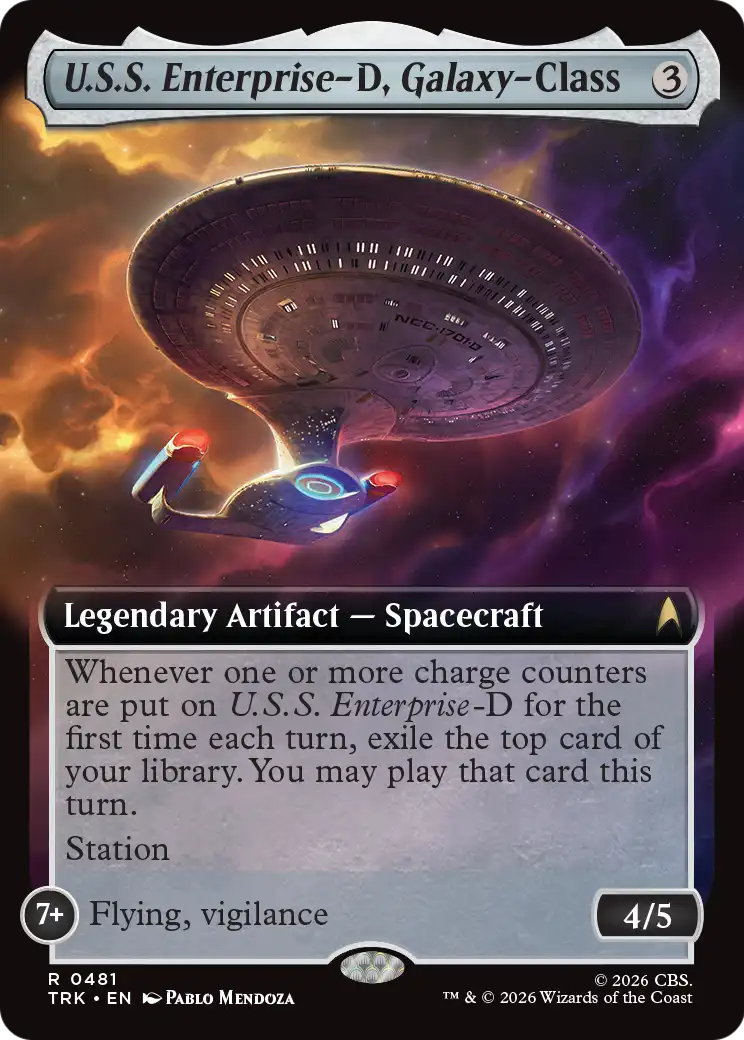 U.S.S. Enterprise-D, Galaxy-Class (Extended Art) [Star Trek] | Gear Gaming Fayetteville