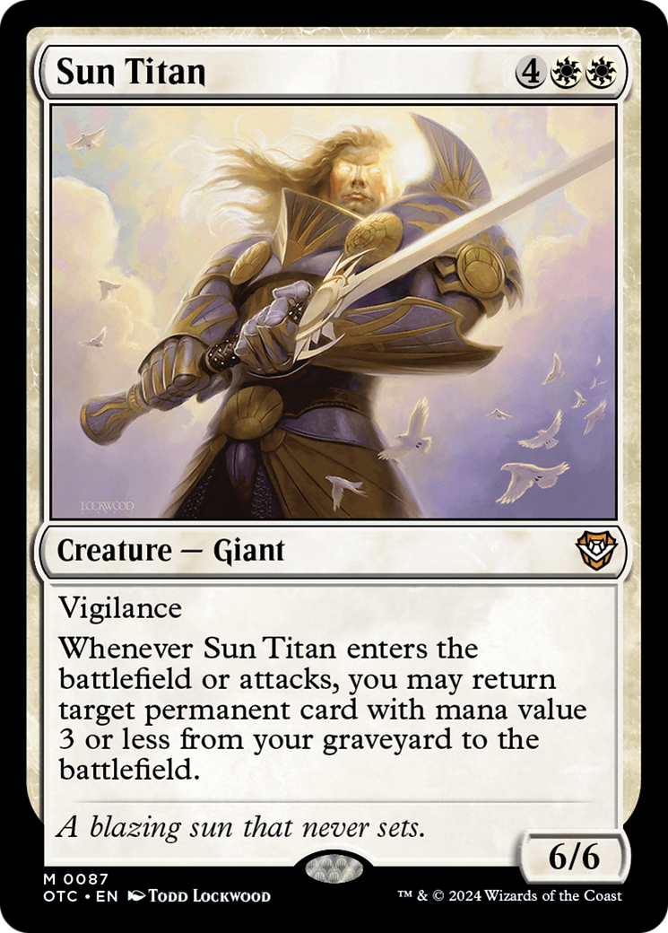 Sun Titan [Outlaws of Thunder Junction Commander] | Gear Gaming Fayetteville