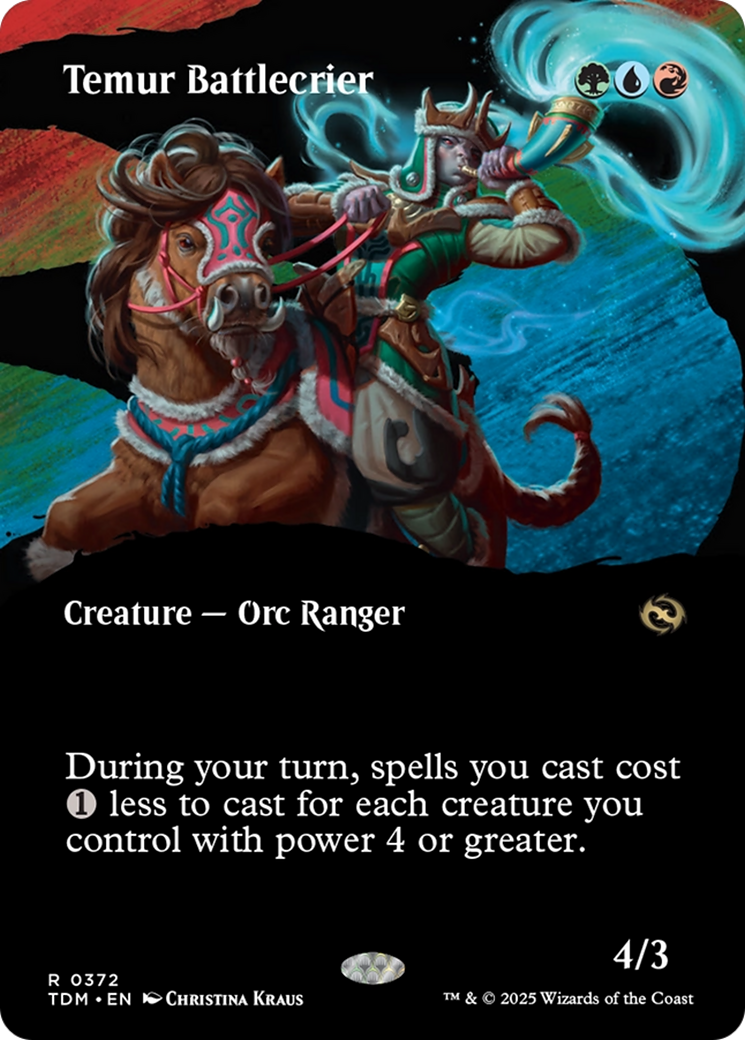 Temur Battlecrier (Borderless) [Tarkir: Dragonstorm] | Gear Gaming Fayetteville