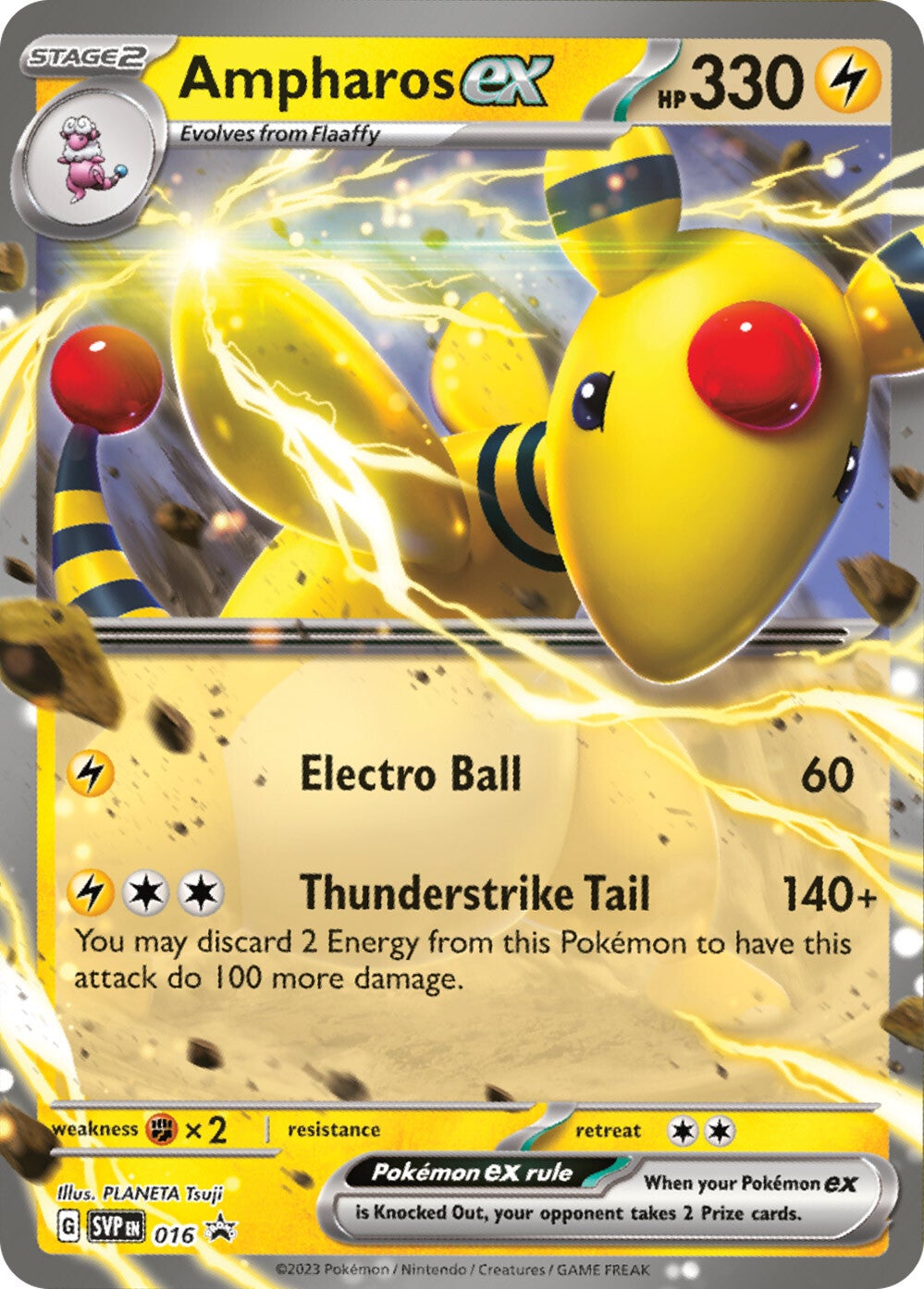 Ampharos ex (016) [Scarlet & Violet: Black Star Promos] | Gear Gaming Fayetteville