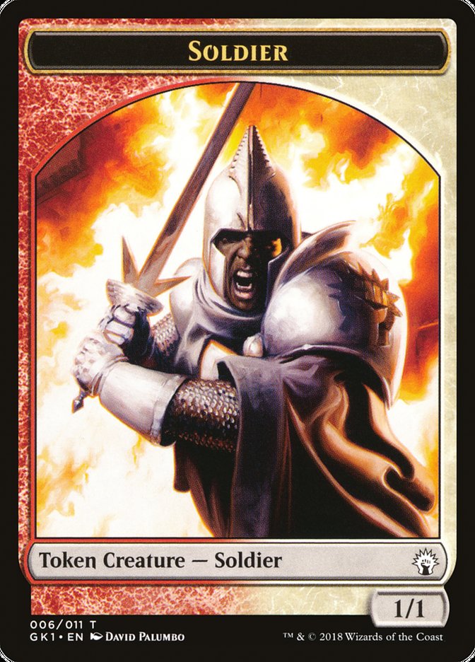 Soldier // Goblin Double-Sided Token [Guilds of Ravnica Guild Kit Tokens] | Gear Gaming Fayetteville