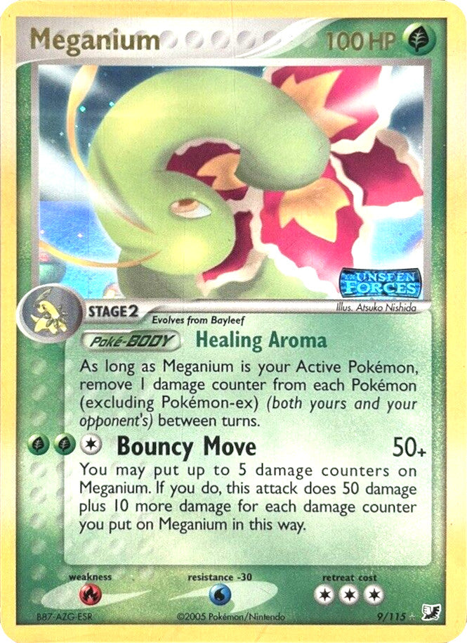 Meganium (9/115) (Stamped) [EX: Unseen Forces] | Gear Gaming Fayetteville