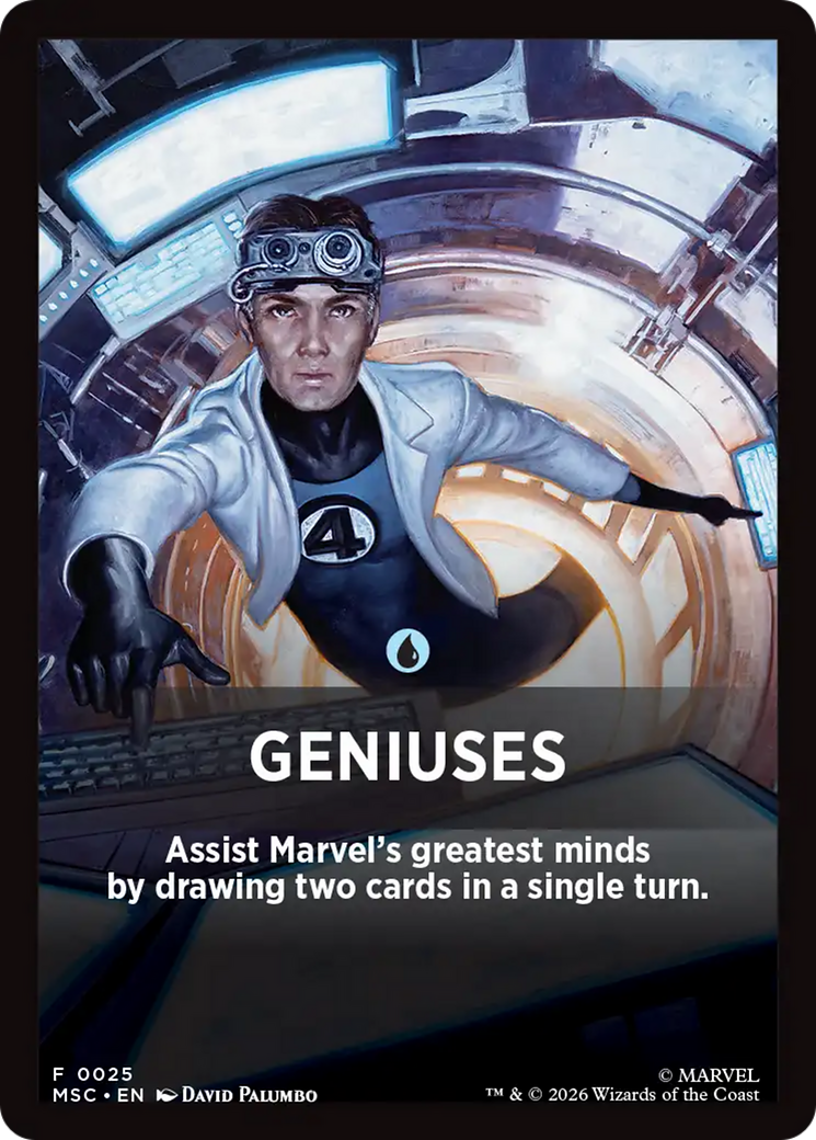 Geniuses Theme Card [Marvel Super Heroes Commander] | Gear Gaming Fayetteville