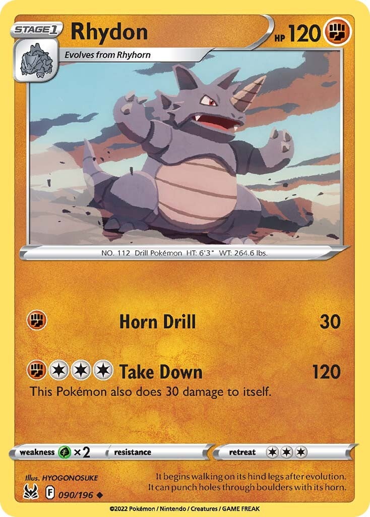 Rhydon (090/196) [Sword & Shield: Lost Origin] | Gear Gaming Fayetteville