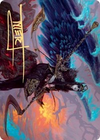 Eradicator Valkyrie Art Card (Gold-Stamped Signature) [Kaldheim Art Series] | Gear Gaming Fayetteville