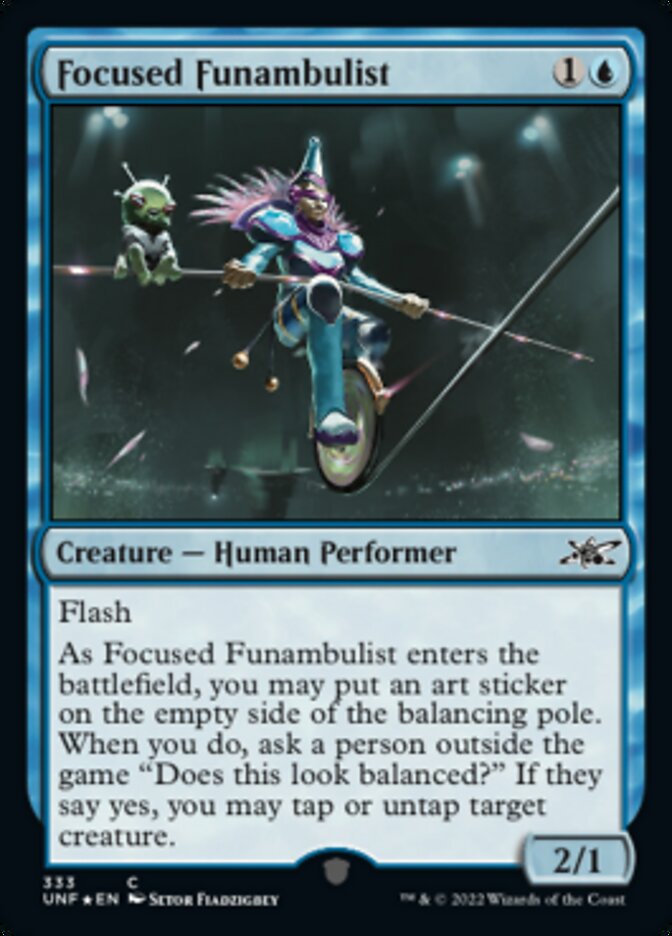 Focused Funambulist (Galaxy Foil) [Unfinity] | Gear Gaming Fayetteville