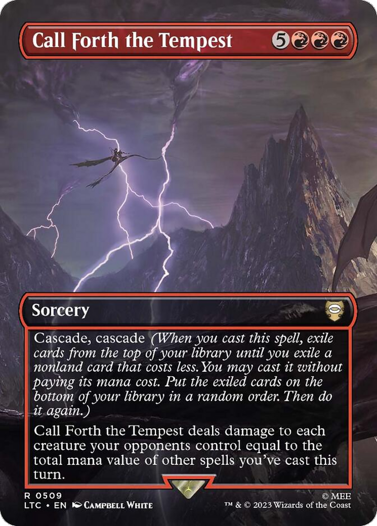 Call Forth the Tempest (Borderless) [The Lord of the Rings: Tales of Middle-Earth Commander] | Gear Gaming Fayetteville