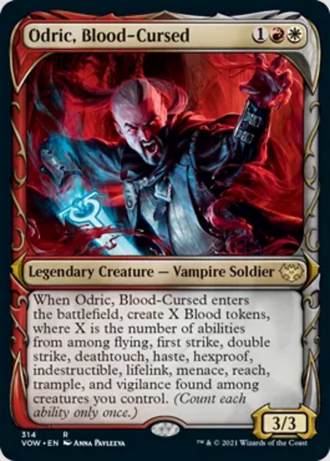 Odric, Blood-Cursed (Showcase Fang Frame) [Innistrad: Crimson Vow] | Gear Gaming Fayetteville