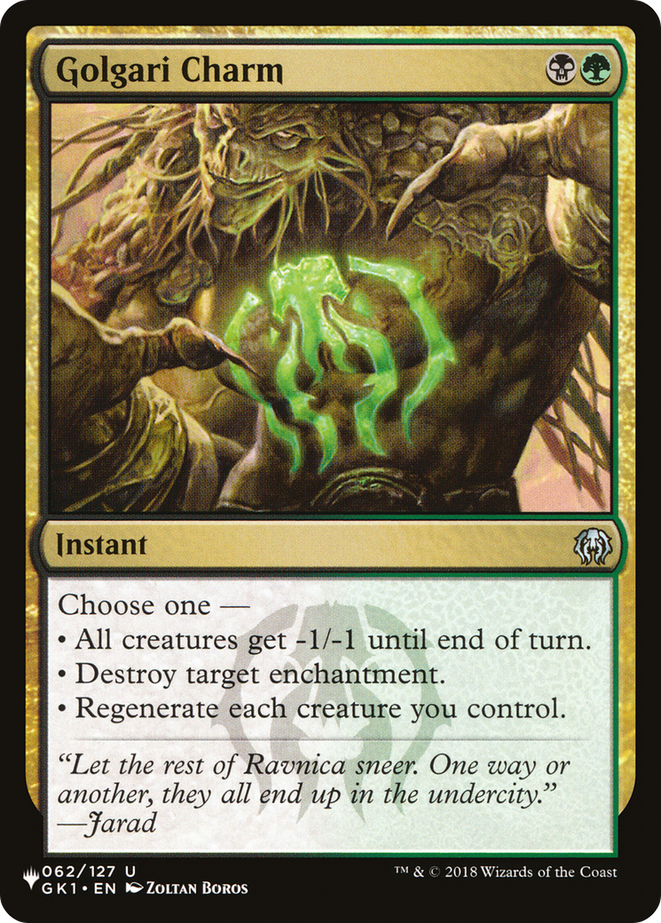 Golgari Charm [The List Reprints] | Gear Gaming Fayetteville