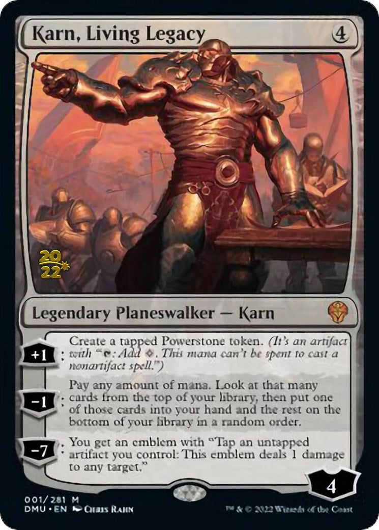 Karn, Living Legacy [Dominaria United Prerelease Promos] | Gear Gaming Fayetteville