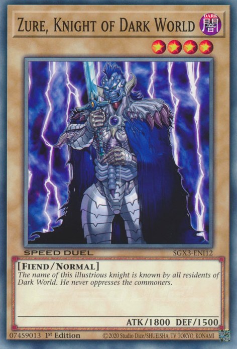 Zure, Knight of Dark World [SGX3-ENI12] Common | Gear Gaming Fayetteville