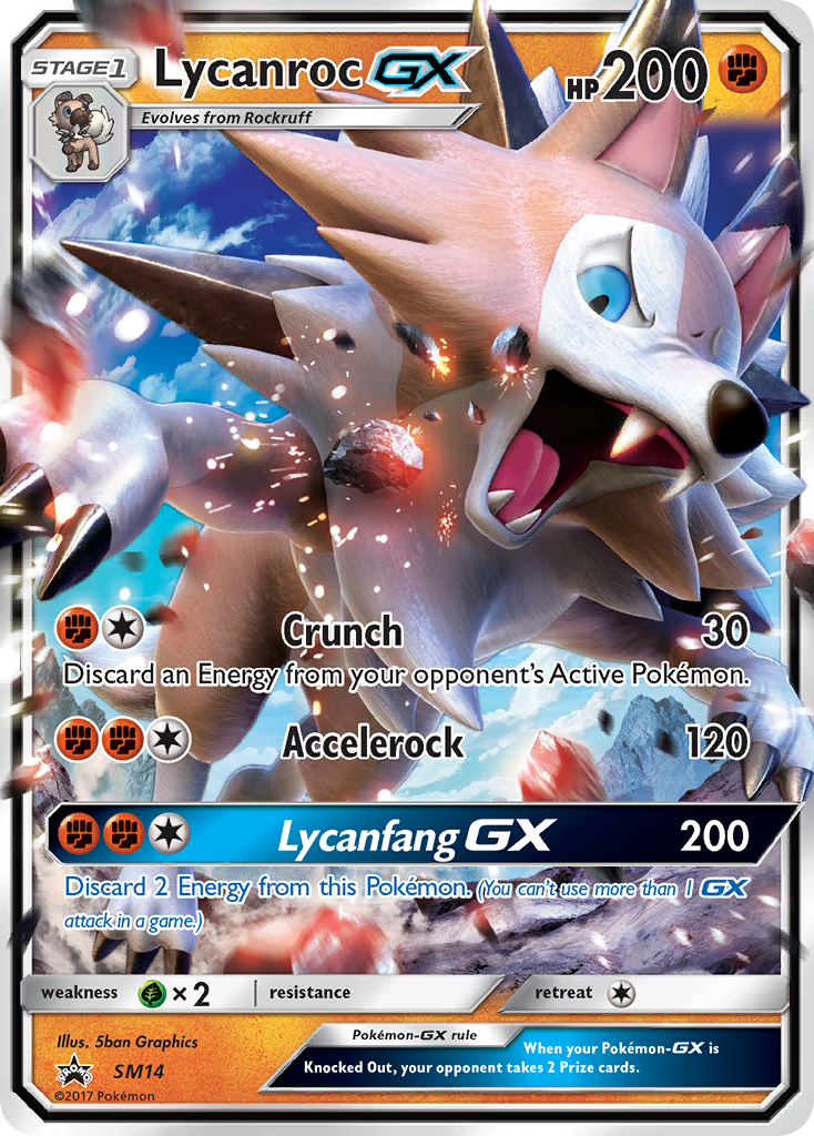 Lycanroc GX (SM14) [Sun & Moon: Black Star Promos] | Gear Gaming Fayetteville