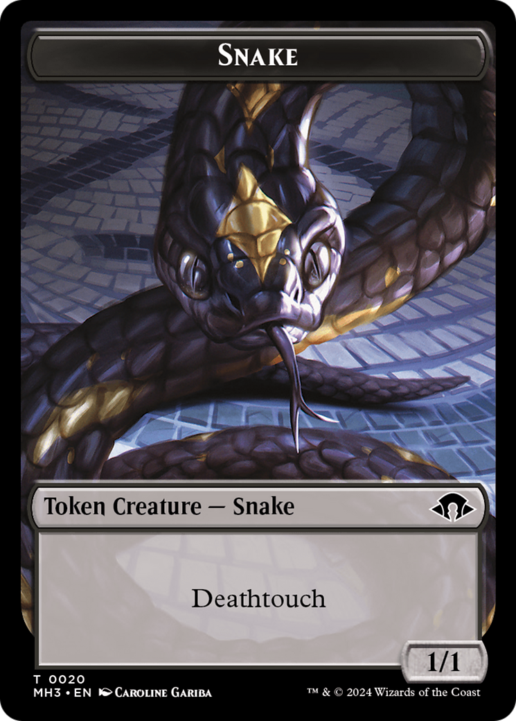 Snake // Energy Reserve Double-Sided Token [Modern Horizons 3 Tokens] | Gear Gaming Fayetteville