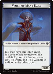 Angel of Sanctions // Vizier of Many Faces Double-Sided Token [Aetherdrift Commander] | Gear Gaming Fayetteville