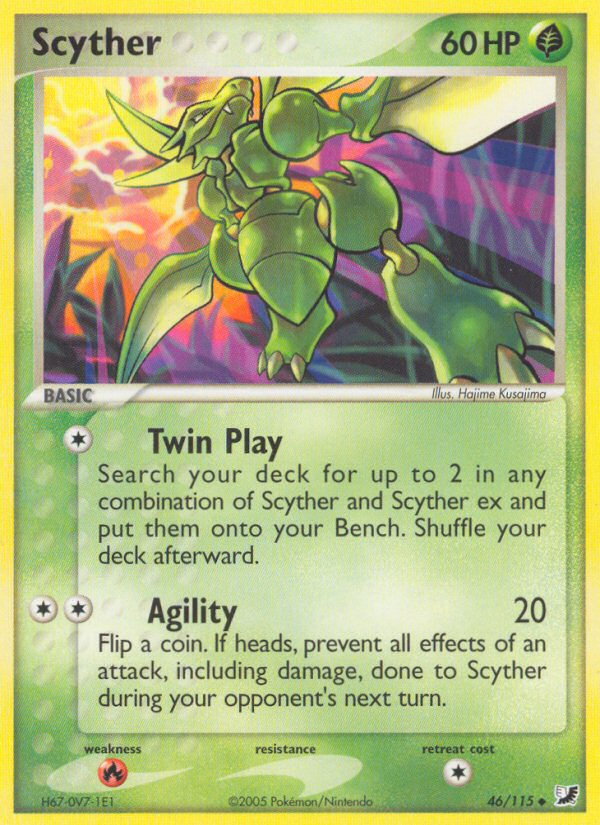 Scyther (46/115) [EX: Unseen Forces] | Gear Gaming Fayetteville