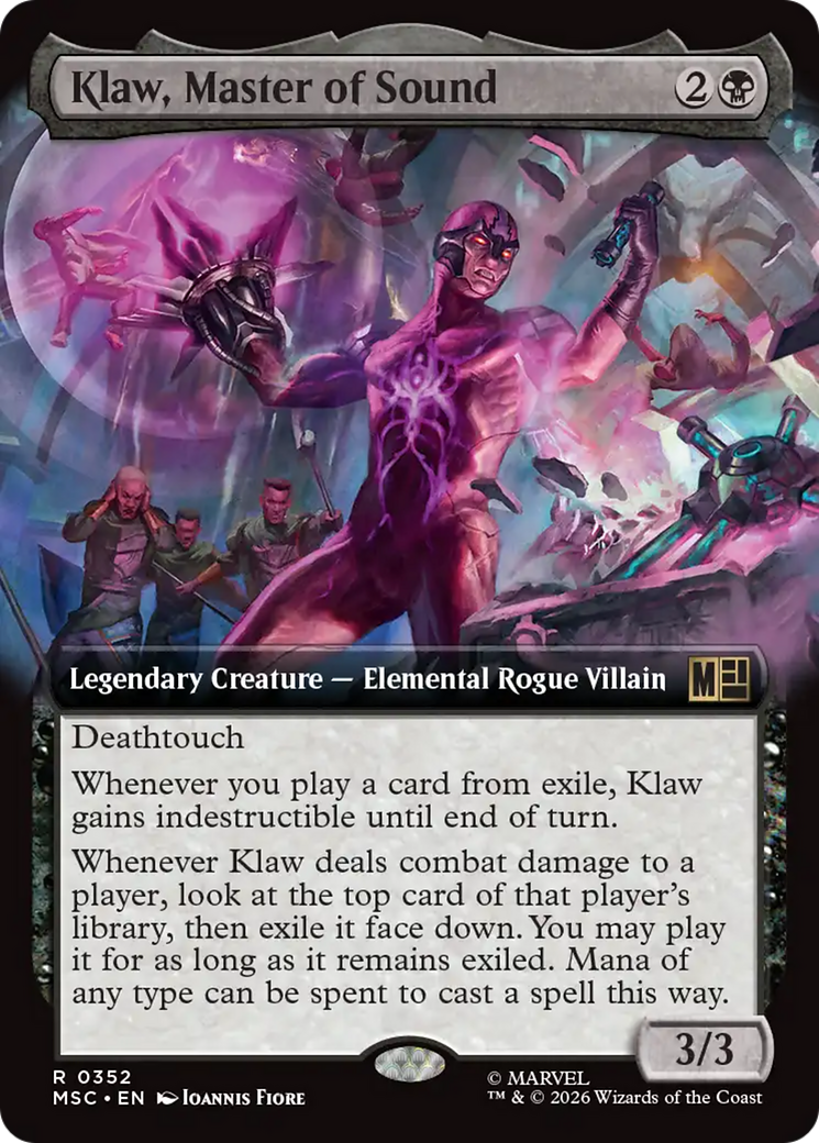 Klaw, Master of Sound (Extended Art) [Marvel Super Heroes Commander] | Gear Gaming Fayetteville