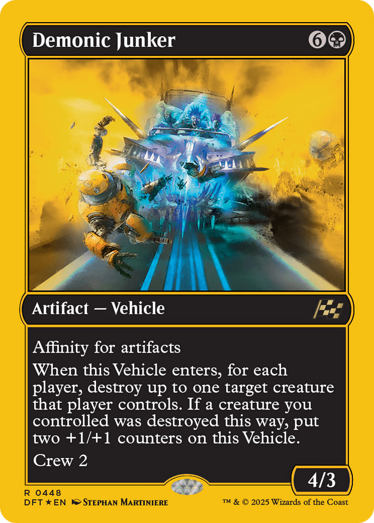 Demonic Junker (First-Place Foil) [Aetherdrift] | Gear Gaming Fayetteville