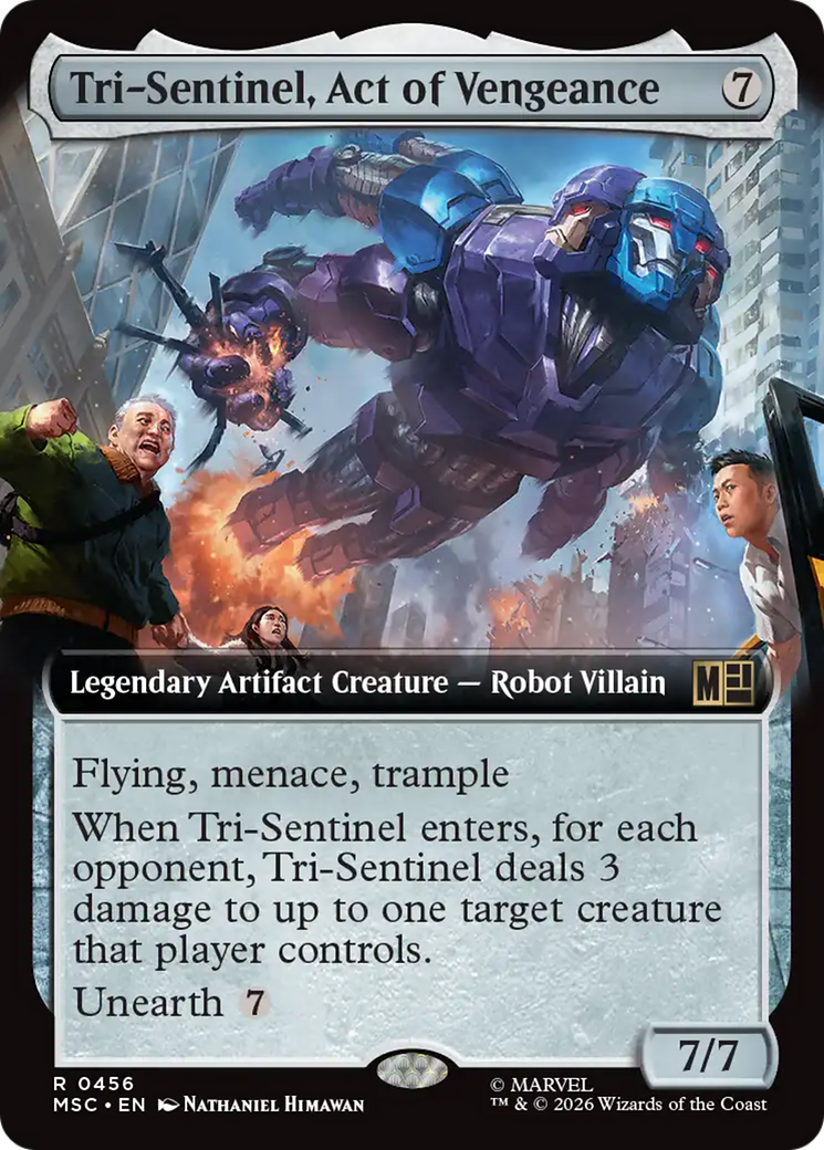 Tri-Sentinel, Act of Vengeance (Extended Art) [Marvel Super Heroes Commander] | Gear Gaming Fayetteville