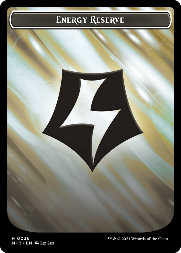 Eldrazi Spawn // Energy Reserve Double-Sided Token [Modern Horizons 3 Tokens] | Gear Gaming Fayetteville