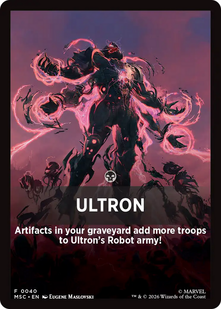 Ultron Theme Card [Marvel Super Heroes Commander] | Gear Gaming Fayetteville