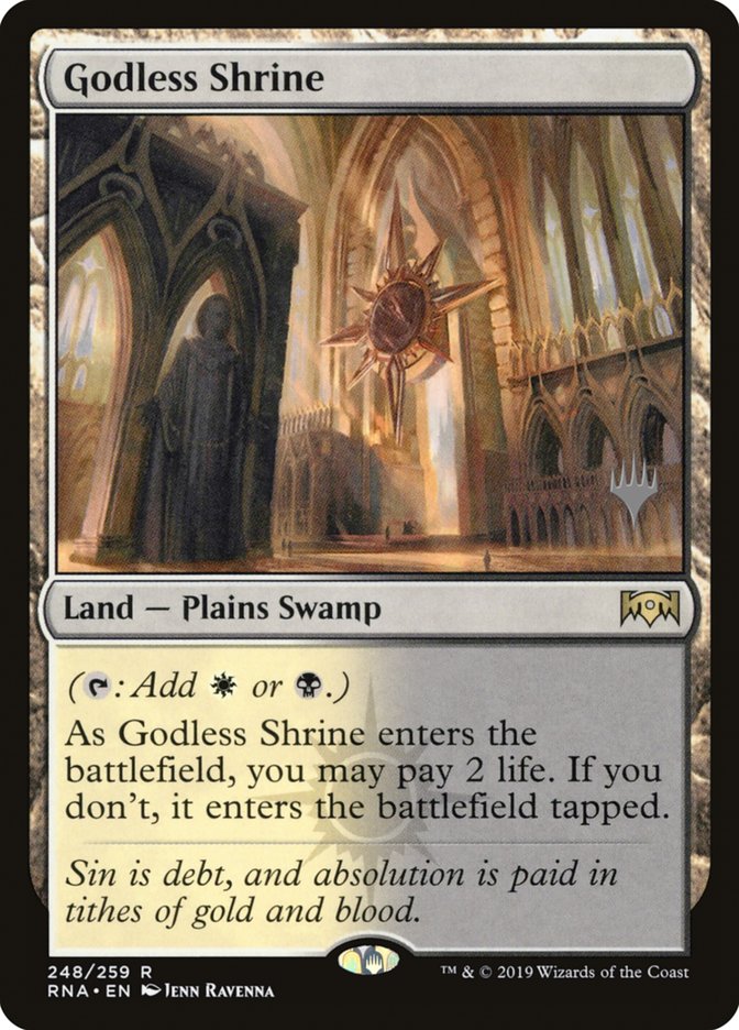Godless Shrine (Promo Pack) [Ravnica Allegiance Promos] | Gear Gaming Fayetteville