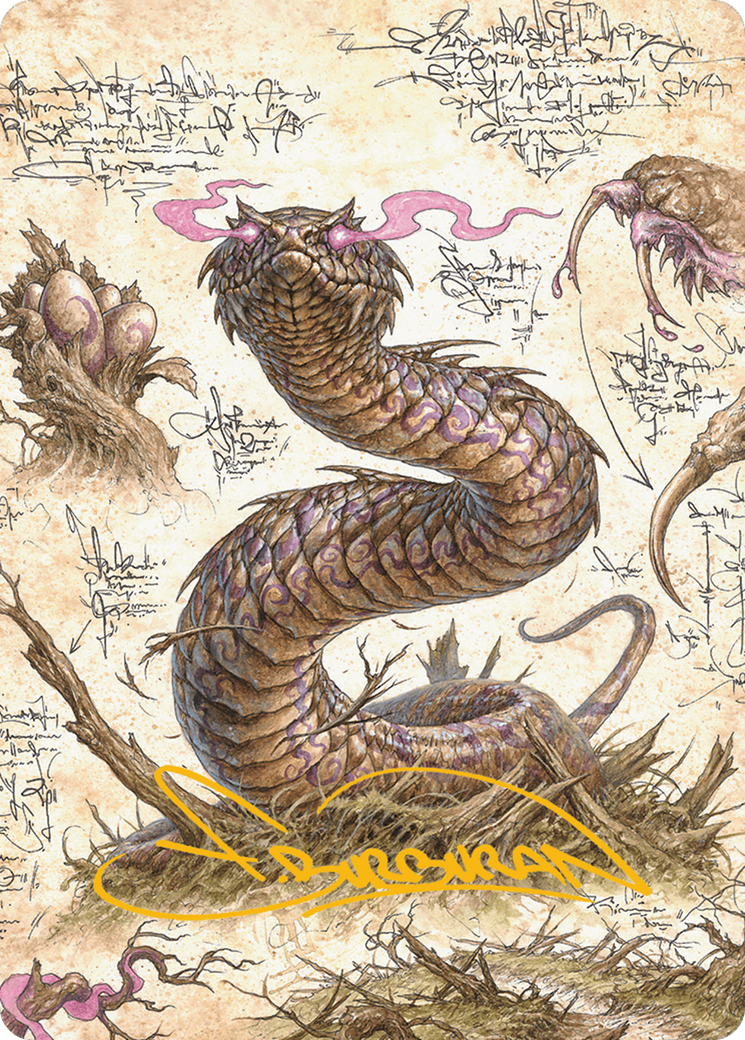 Rottenmouth Viper Art Card (Gold-Stamped Signature) [Bloomburrow Art Series] | Gear Gaming Fayetteville