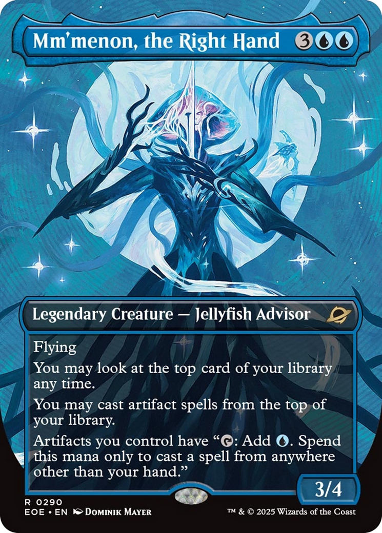 Mm'menon, the Right Hand (Borderless) [Edge of Eternities] | Gear Gaming Fayetteville