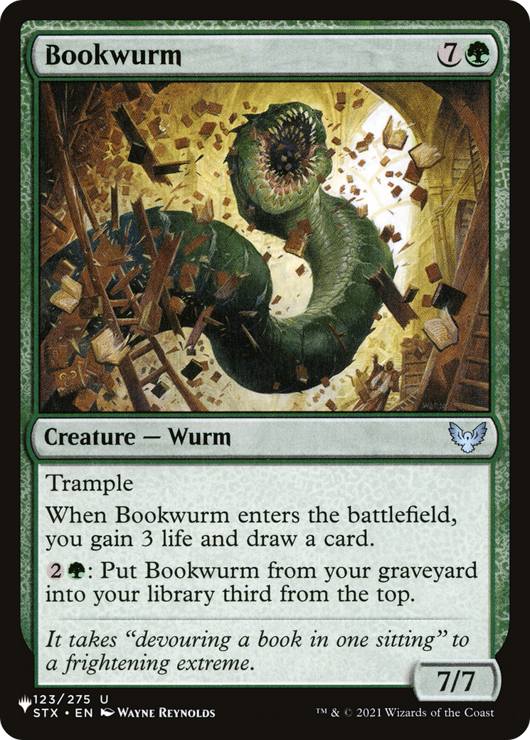 Bookwurm [The List Reprints] | Gear Gaming Fayetteville