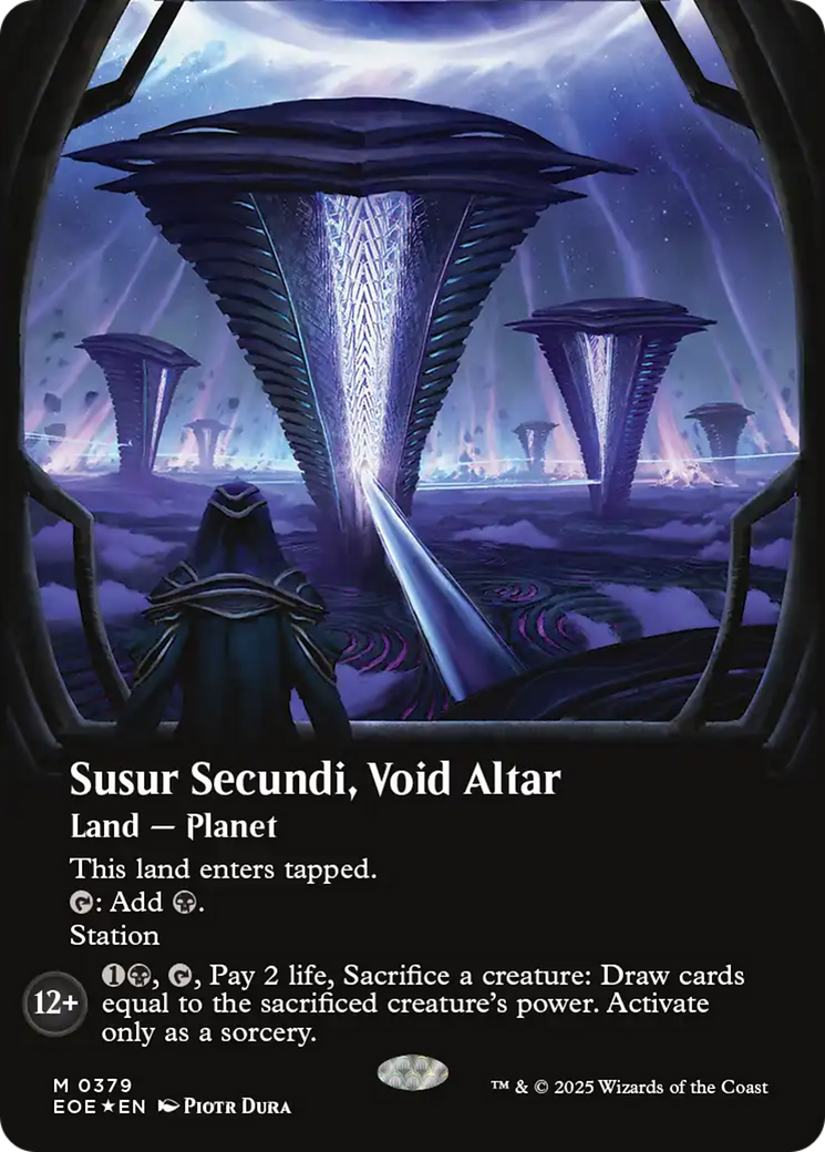 Susur Secundi, Void Altar (Borderless) (Galaxy Foil) [Edge of Eternities] | Gear Gaming Fayetteville