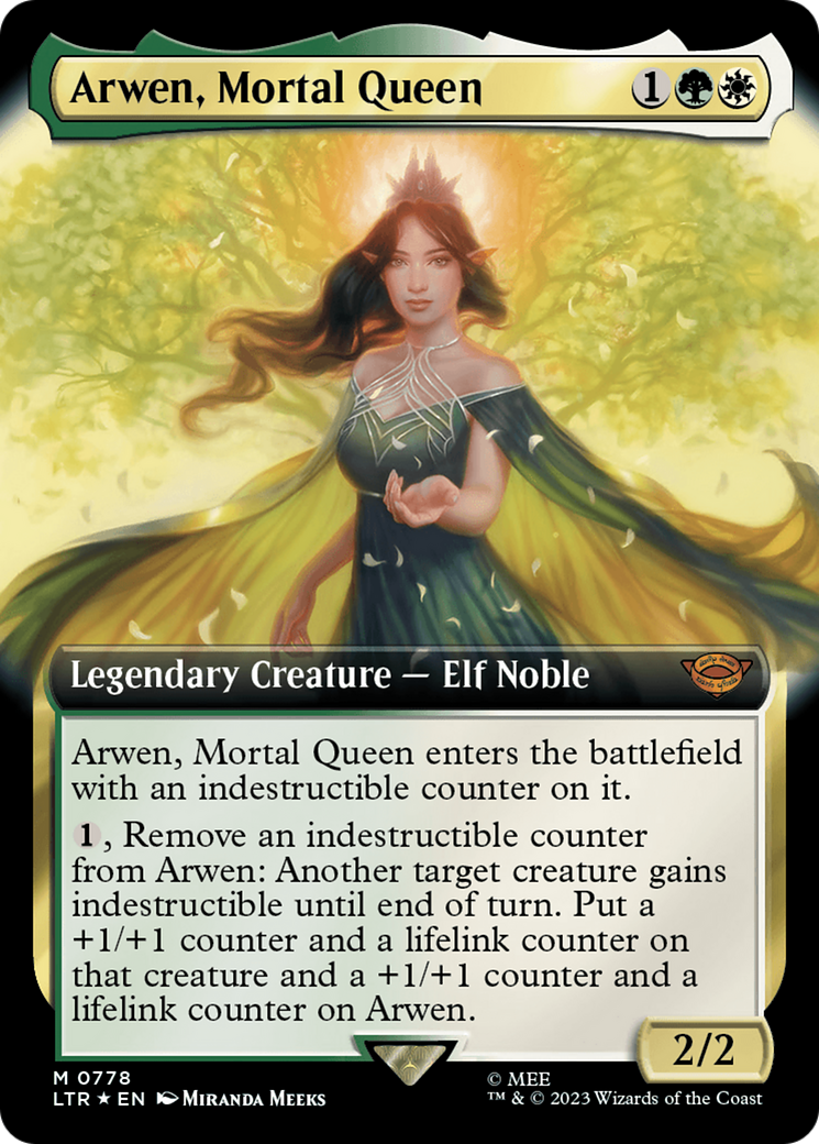 Arwen, Mortal Queen (Extended Art) (Surge Foil) [The Lord of the Rings: Tales of Middle-Earth] | Gear Gaming Fayetteville