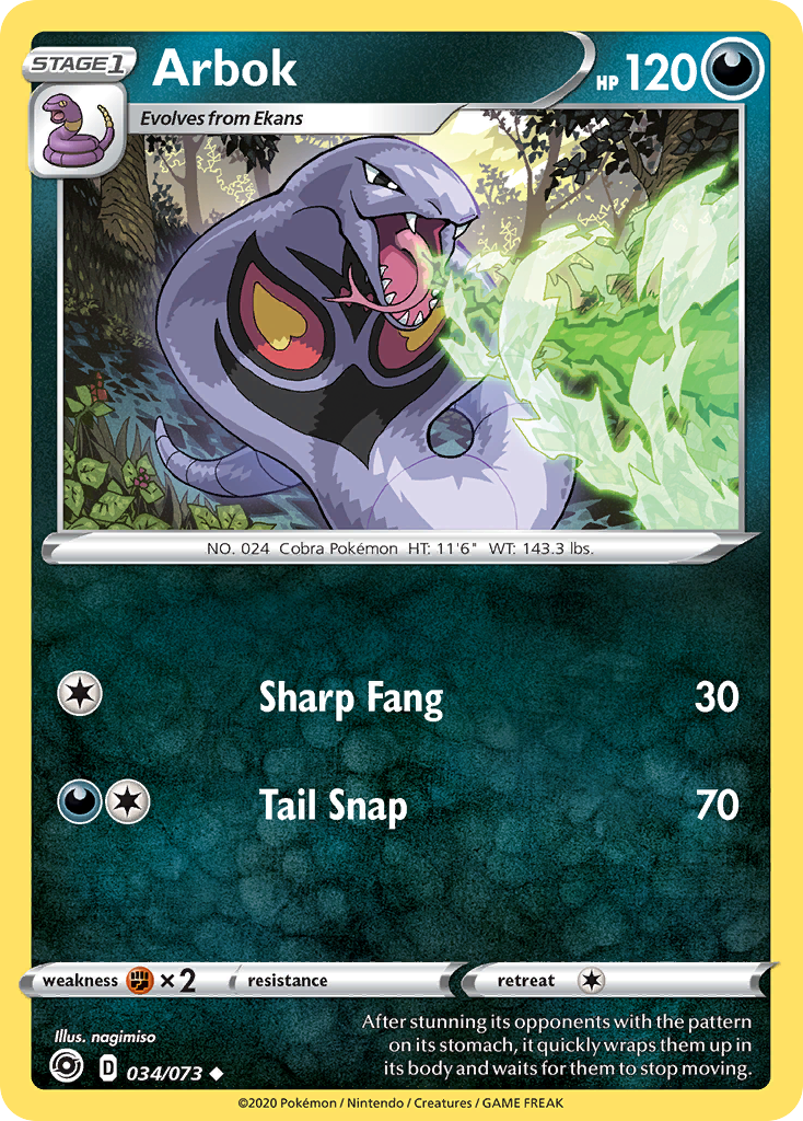 Arbok (034/073) [Sword & Shield: Champion's Path] | Gear Gaming Fayetteville