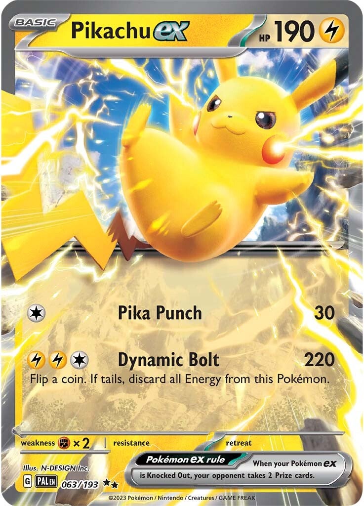 Pikachu ex (063/193) [Scarlet & Violet: Paldea Evolved] | Gear Gaming Fayetteville