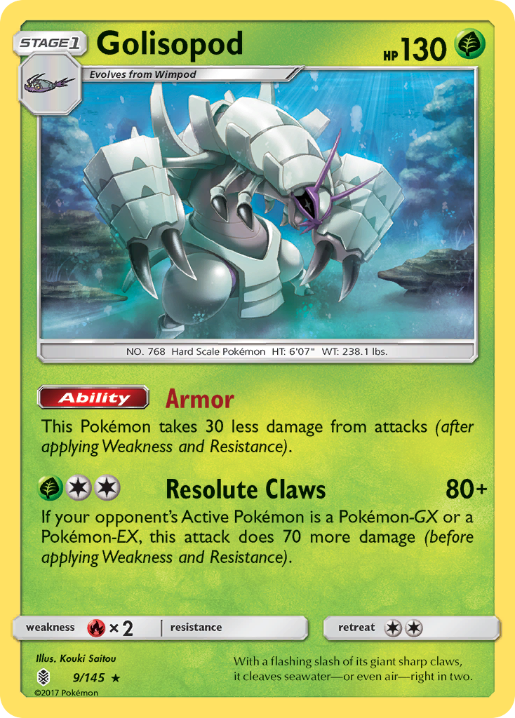 Golisopod (9/145) [Sun & Moon: Guardians Rising] | Gear Gaming Fayetteville