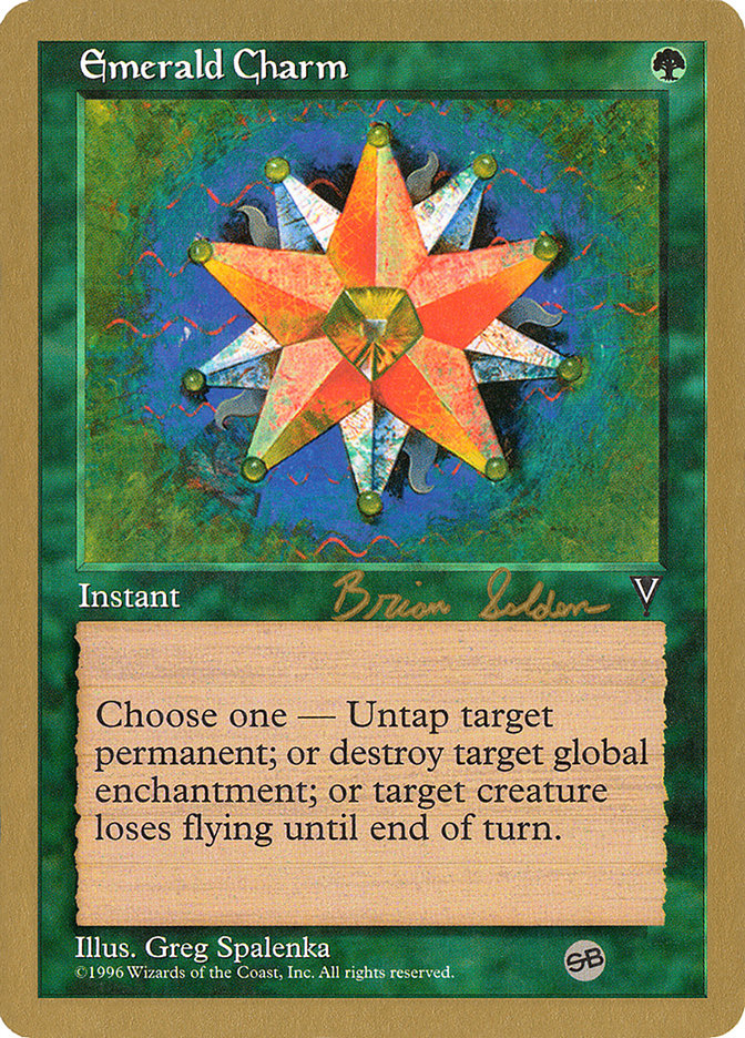 Emerald Charm (Brian Selden) (SB) [World Championship Decks 1998] | Gear Gaming Fayetteville
