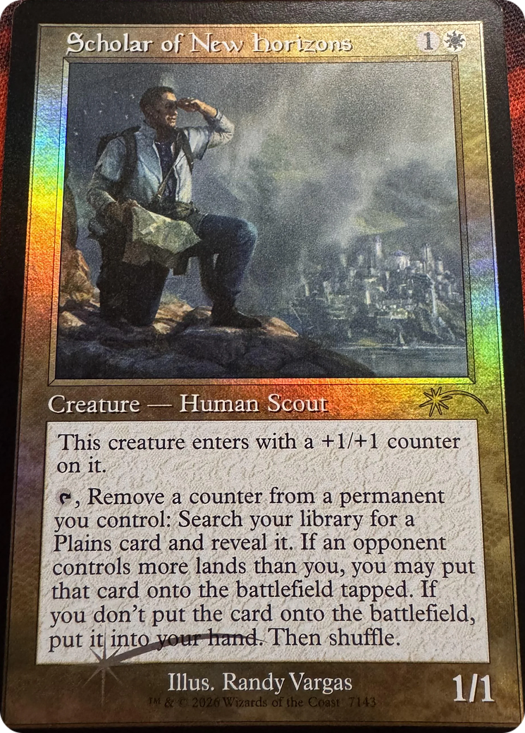 Scholar of New Horizons (Retro Frame) [Secret Lair Drop Series] | Gear Gaming Fayetteville