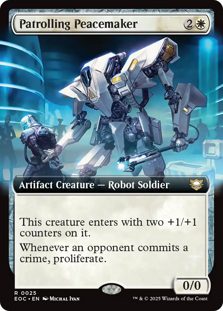 Patrolling Peacemaker (Extended Art) [Edge of Eternities Commander] | Gear Gaming Fayetteville
