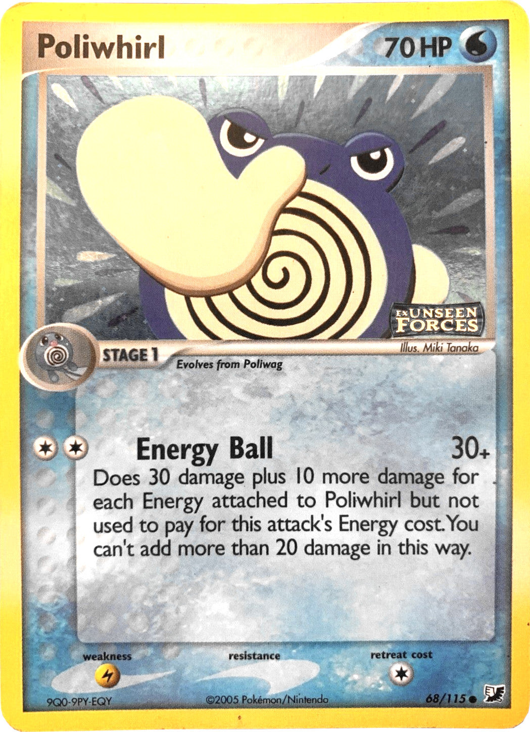 Poliwhirl (68/115) (Stamped) [EX: Unseen Forces] | Gear Gaming Fayetteville