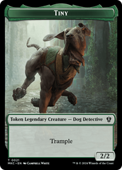 Eldrazi // Tiny Double-Sided Token [Murders at Karlov Manor Commander Tokens] | Gear Gaming Fayetteville